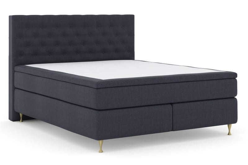 Select No 4 Kontinentalsäng 210x210 Medium - Blå/Guld - Products - Möbler - Säng - Kontinentalsäng