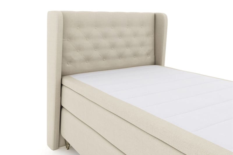 Select No 5 Komplett Sängpaket 120x200 Fast Latex - Beige/Metall V-form - Products - Möbler - Säng - Enkelsäng