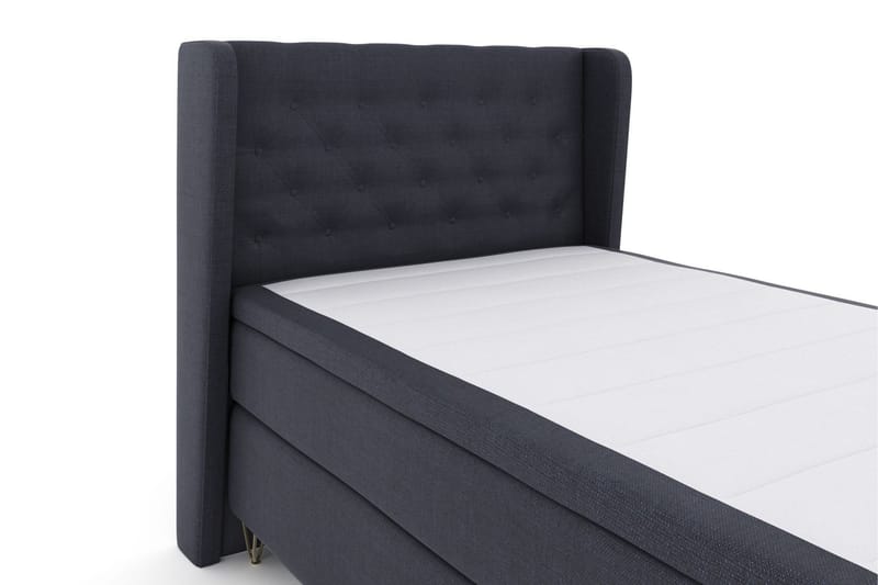 Select No 5 Komplett Sängpaket 120x200 Fast Latex - Blå/Metall V-form - Products - Möbler - Säng - Enkelsäng