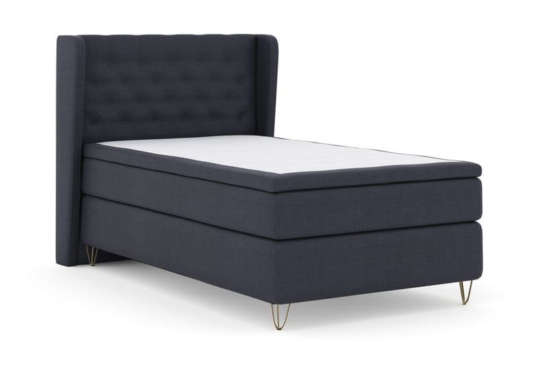 Select No 5 Komplett Sängpaket 120x200 Fast Latex - Blå/Metall V-form - Products - Möbler - Säng - Enkelsäng