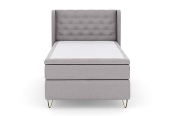 Select No 5 Komplett Sängpaket 120x200 Fast Latex - Ljusgrå/Metall V-form - Products - Möbler - Säng - Enkelsäng