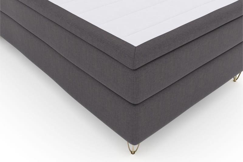 Select No 5 Komplett Sängpaket 120x200 Fast Latex - Mörkgrå/Metall V-form - Products - Möbler - Säng - Enkelsäng