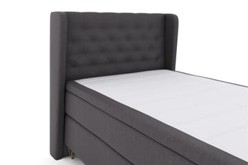 Select No 5 Komplett Sängpaket 120x200 Fast Latex - Mörkgrå/Metall V-form - Products - Möbler - Säng - Enkelsäng