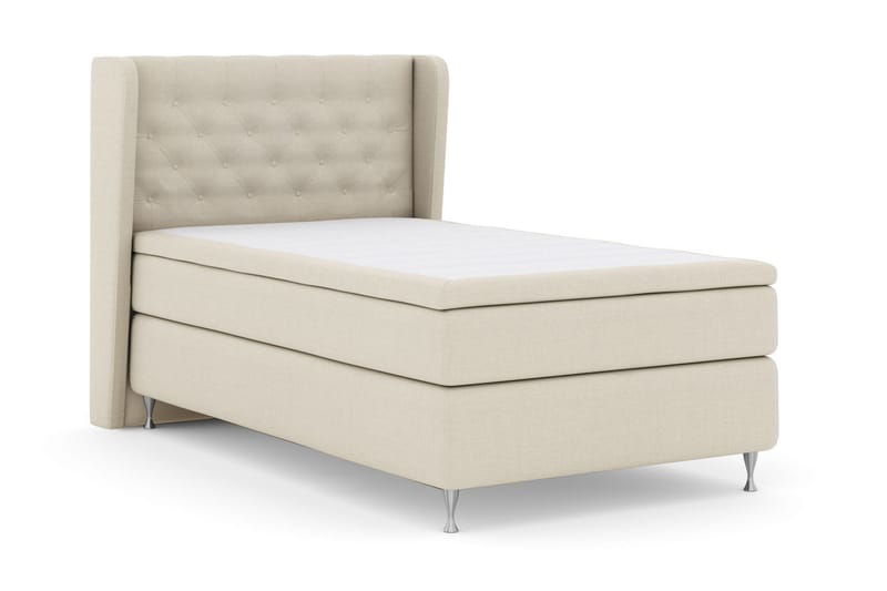 Select No 5 Komplett Sängpaket 120x200 Fast Watergel - Beige/Silver - Products - Möbler - Säng - Enkelsäng