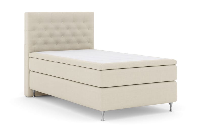 Select No 5 Komplett Sängpaket 120x200 Fast Watergel - Beige/Silver - Products - Möbler - Säng - Enkelsäng