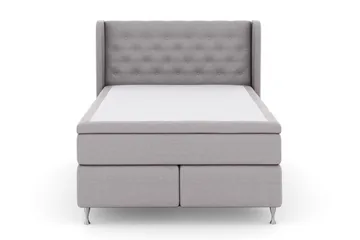 Select No 5 Komplett Sängpaket 140x200 Fast/Medium Latex - Ljusgrå/Silver - Products - Möbler - Säng - Kontinentalsäng