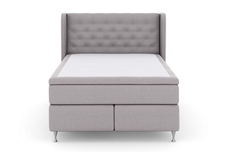 Select No 5 Komplett Sängpaket 140x200 Fast/Medium Latex - Ljusgrå/Silver - Products - Möbler - Säng - Kontinentalsäng