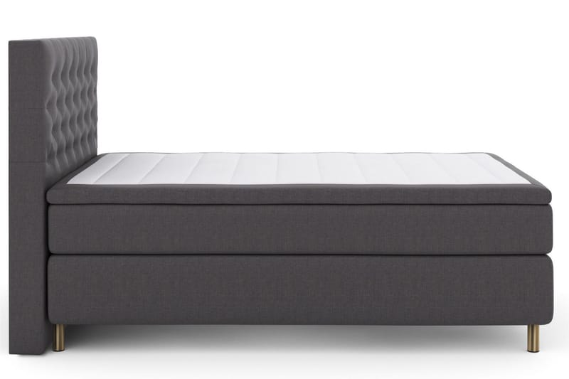 Select No 5 Komplett Sängpaket 140x200 Fast/Medium - Mörkgrå/Koppar - Products - Möbler - Säng - Kontinentalsäng