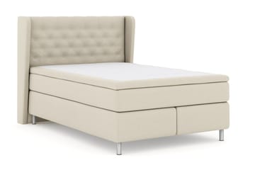 Select No 5 Komplett Sängpaket 160x200 Fast/Medium Latex - Beige/Metall - Products - Möbler - Säng - Kontinentalsäng