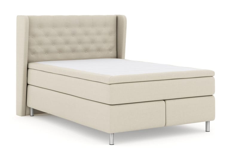 Select No 5 Komplett Sängpaket 160x200 Fast/Medium Latex - Beige/Metall - Products - Möbler - Säng - Kontinentalsäng