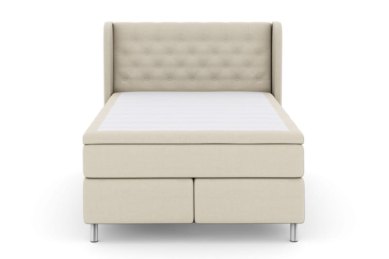 Select No 5 Komplett Sängpaket 160x200 Fast/Medium Latex, Beige/Metall