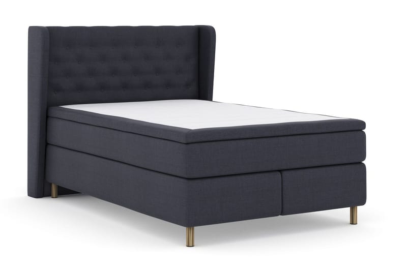Select No 5 Komplett Sängpaket 160x200 Fast/Medium Latex - Blå/Metall - Products - Möbler - Säng - Kontinentalsäng