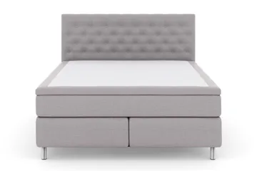 Select No 5 Komplett Sängpaket 160x200 Medium Latex - Ljusgrå/Metall - Products - Möbler - Säng - Kontinentalsäng