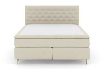 Select No 5 Komplett Sängpaket 180x200 Fast Latex - Beige/Guld - Products - Möbler - Säng - Kontinentalsäng