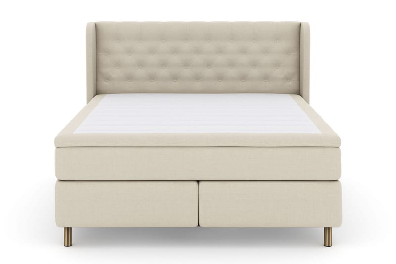 Select No 5 Komplett Sängpaket 180x200 Fast/Medium Latex - Beige/Koppar - Products - Möbler - Säng - Kontinentalsäng