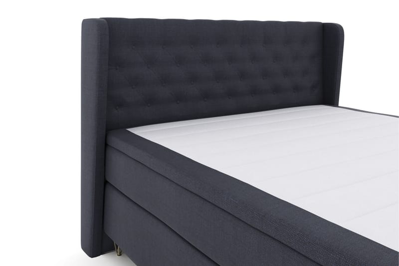 Select No 5 Komplett Sängpaket 210x210 Fast Latex - Blå/Metall V-form - Products - Möbler - Säng - Kontinentalsäng