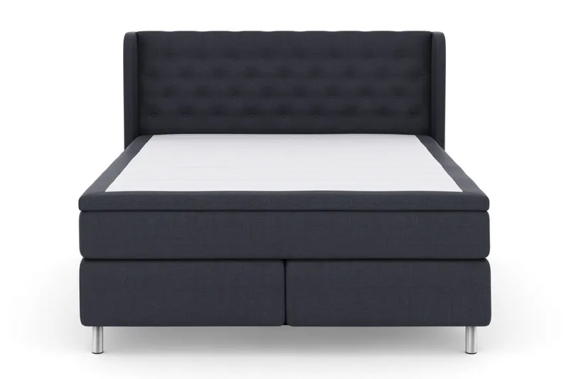 Select No 5 Komplett Sängpaket 210x210 Fast Latex, Blå/Metall