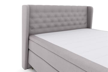 Select No 5 Komplett Sängpaket 210x210 Fast Latex - Ljusgrå/Metall V-form - Products - Möbler - Säng - Kontinentalsäng
