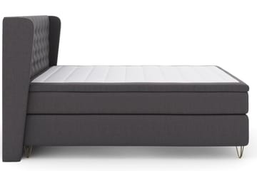 Select No 5 Komplett Sängpaket 210x210 Fast Latex - Mörkgrå/Metall V-form - Products - Möbler - Säng - Kontinentalsäng