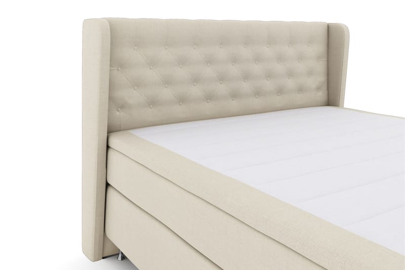 Select No 5 Komplett Sängpaket 210x210 Fast Watergel - Beige/Silver - Products - Möbler - Säng - Kontinentalsäng