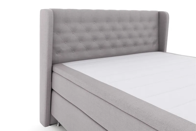 Select No 5 Komplett Sängpaket 210x210 Fast Watergel - Ljusgrå/Silver - Products - Möbler - Säng - Kontinentalsäng