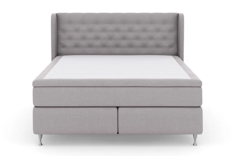 Select No 5 Komplett Sängpaket 210x210 Fast Watergel - Ljusgrå/Silver - Products - Möbler - Säng - Kontinentalsäng