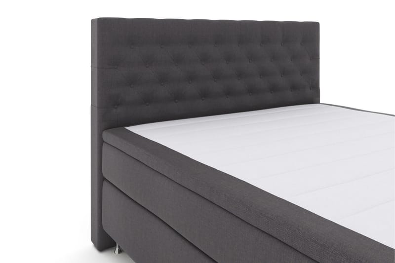 Select No 5 Komplett Sängpaket 210x210 Medium Latex - Mörkgrå/Silver - Products - Möbler - Säng - Kontinentalsäng