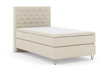 Select No 5 Kontinentalsäng 120x200 Fast Latex - Beige/Metall V-Form - Products - Möbler - Säng - Enkelsäng