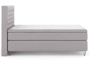Select No 5 Kontinentalsäng 120x200 Fast Latex - Ljusgrå/Metall V-Form - Products - Möbler - Säng - Enkelsäng