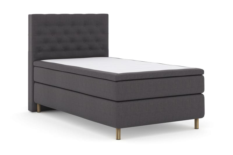 Select No 5 Kontinentalsäng 120x200 Medium Latex - Mörkgrå/Koppar - Products - Möbler - Säng - Enkelsäng