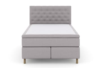 Select No 5 Kontinentalsäng 140x200 Fast Latex - Ljusgrå/Koppar - Products - Möbler - Säng - Kontinentalsäng
