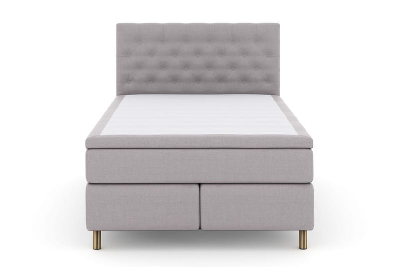 Select No 5 Kontinentalsäng 140x200 Fast Latex - Ljusgrå/Koppar - Products - Möbler - Säng - Kontinentalsäng