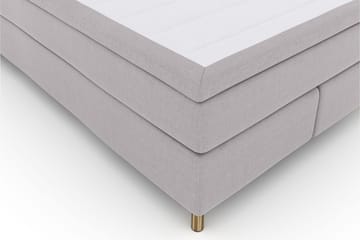 Select No 5 Kontinentalsäng 140x200 Fast Latex - Ljusgrå/Koppar - Products - Möbler - Säng - Kontinentalsäng
