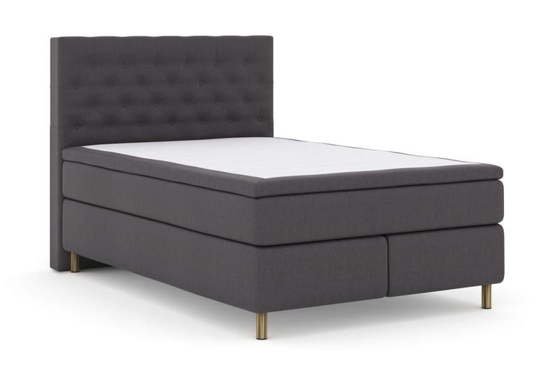 Select No 5 Kontinentalsäng 140x200 Fast Latex - Mörkgrå/Koppar - Products - Möbler - Säng - Kontinentalsäng