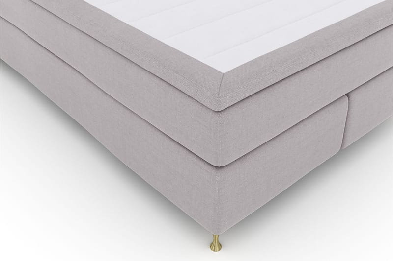 Select No 5 Kontinentalsäng 140x200 Fast Watergel - Ljusgrå/Guld - Products - Möbler - Säng - Kontinentalsäng