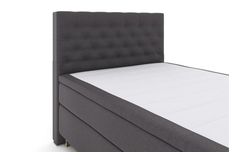 Select No 5 Kontinentalsäng 140x200 Fast Watergel - Mörkgrå/Guld - Products - Möbler - Säng - Kontinentalsäng