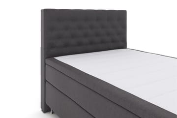 Select No 5 Kontinentalsäng 140x200 Fast/Medium Latex - Mörkgrå/Silver - Products - Möbler - Säng - Kontinentalsäng