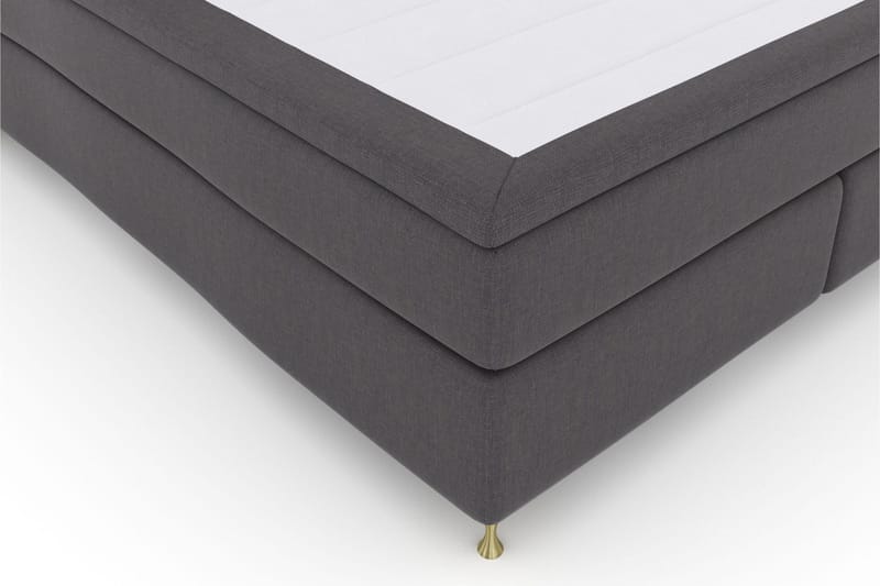 Select No 5 Kontinentalsäng 160x200 Fast Watergel - Mörkgrå/Guld - Products - Möbler - Säng - Kontinentalsäng