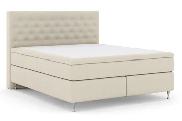 Select No 5 Kontinentalsäng 180x200 Fast/Medium Watergel - Beige/Silver - Products - Möbler - Säng - Kontinentalsäng