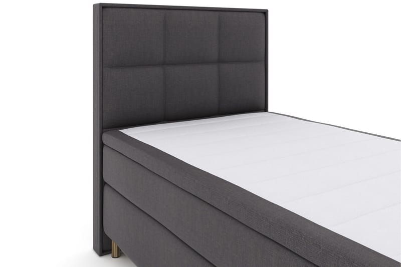 Select No 6 Komplett Sängpaket 120x200 Fast Latex/Memory - Mörkgrå/Koppar - Products - Möbler - Säng - Enkelsäng