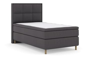 Select No 6 Komplett Sängpaket 120x200 Fast Latex/Memory - Mörkgrå/Koppar - Products - Möbler - Säng - Enkelsäng