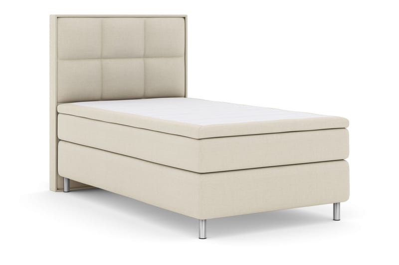 Select No 6 Komplett Sängpaket 120x200 Fast Memory/Pocket - Beige/Metall - Products - Möbler - Säng - Enkelsäng