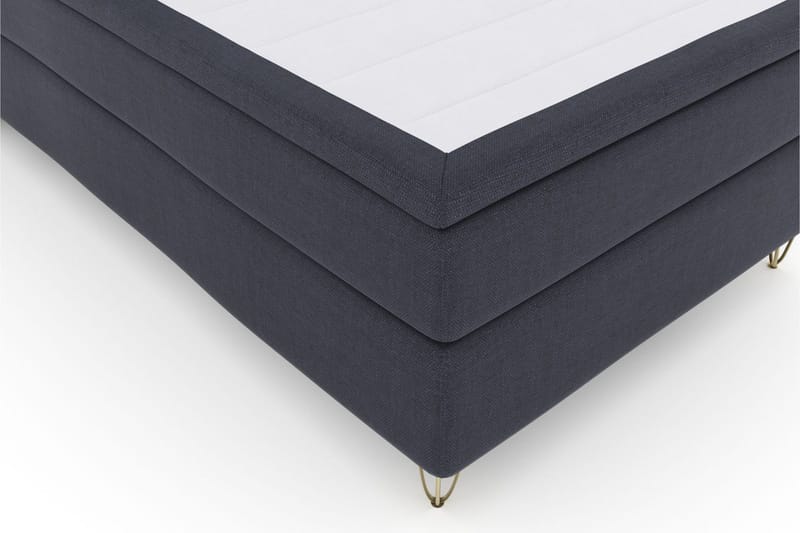 Select No 6 Komplett Sängpaket 120x200 Fast Memory/Pocket - Blå/Metall V-form - Products - Möbler - Säng - Enkelsäng
