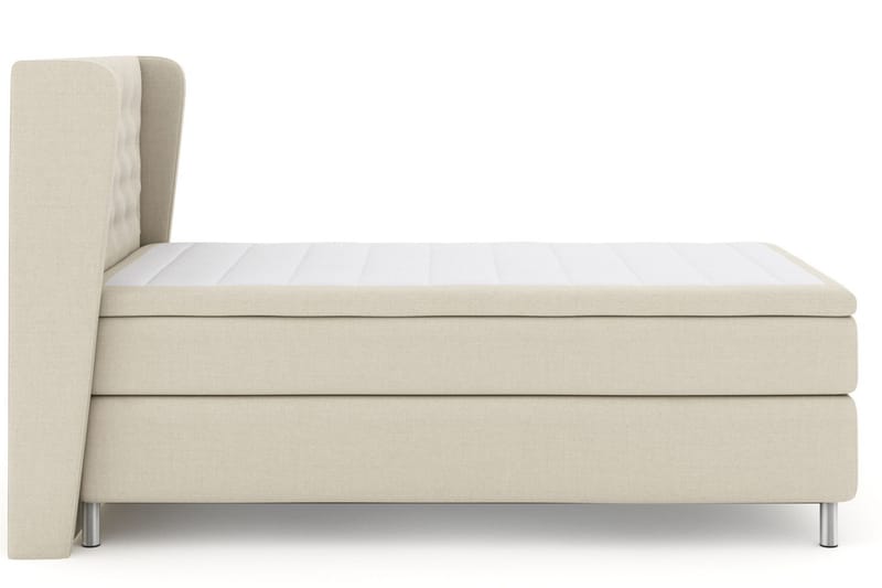 Select No 6 Komplett Sängpaket 120x200 Fast Watergel - Beige/Metall - Products - Möbler - Säng - Enkelsäng