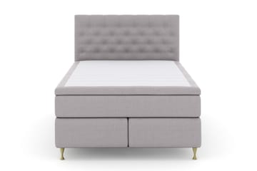 Select No 6 Komplett Sängpaket 140x200 Fast Watergel - Ljusgrå/Guld - Products - Möbler - Säng - Kontinentalsäng