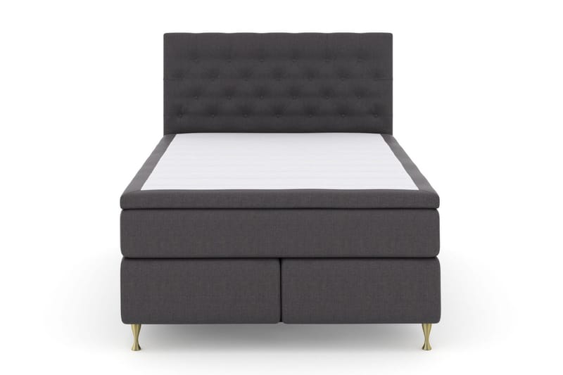 Select No 6 Komplett Sängpaket 140x200 Fast Watergel, Mörkgrå/Guld