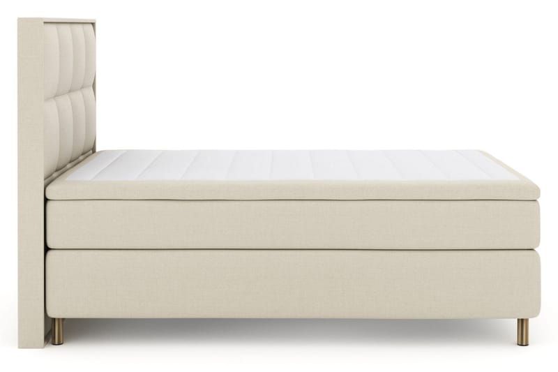 Select No 6 Komplett Sängpaket 140x200 Fast/Medium Watergel - Beige/Koppar - Products - Möbler - Säng - Kontinentalsäng