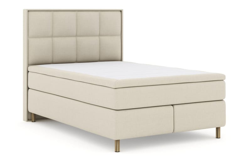 Select No 6 Komplett Sängpaket 140x200 Fast/Medium Watergel - Beige/Koppar - Products - Möbler - Säng - Kontinentalsäng
