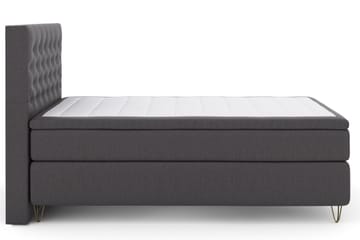 Select No 6 Komplett Sängpaket 140x200 Fast/Medium Watergel - Mörkgrå/Metall V-form - Products - Möbler - Säng - Kontinentalsäng