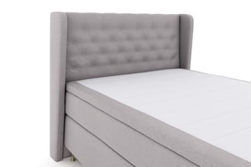 Select No 6 Komplett Sängpaket 140x200 F/M Latex/Memory - Ljusgrå/Guld - Products - Möbler - Säng - Kontinentalsäng